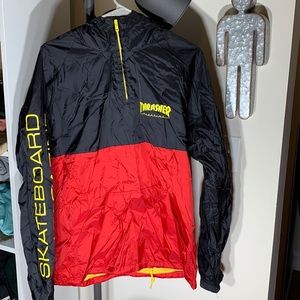 Thrasher windbreaker pullover. Size large
